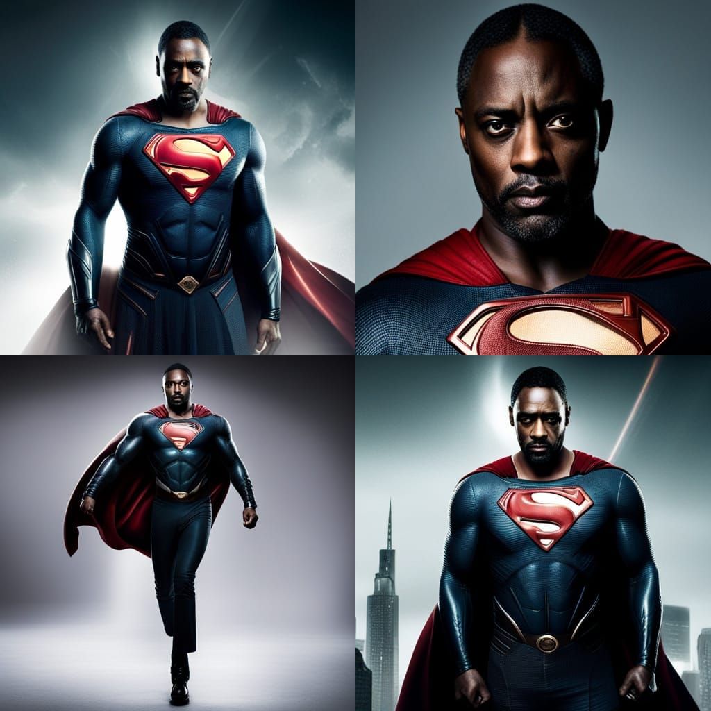 Idris Elba as Superman: AI Reimagining