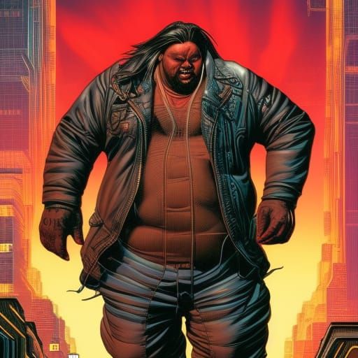 Fatboys Return: Cyberpunk Comic Book Art