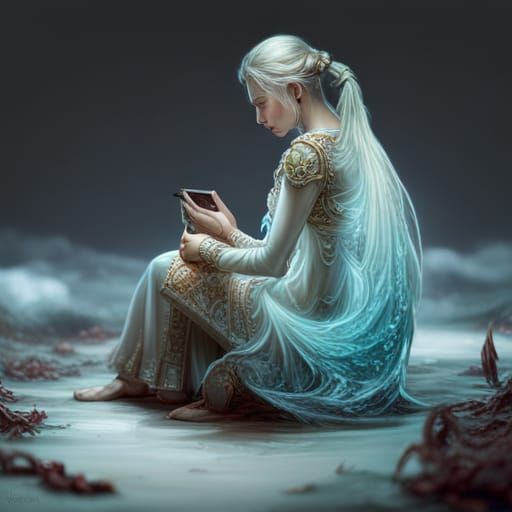 Crystal Dragon Sculpture, Detailed Fantasy Art