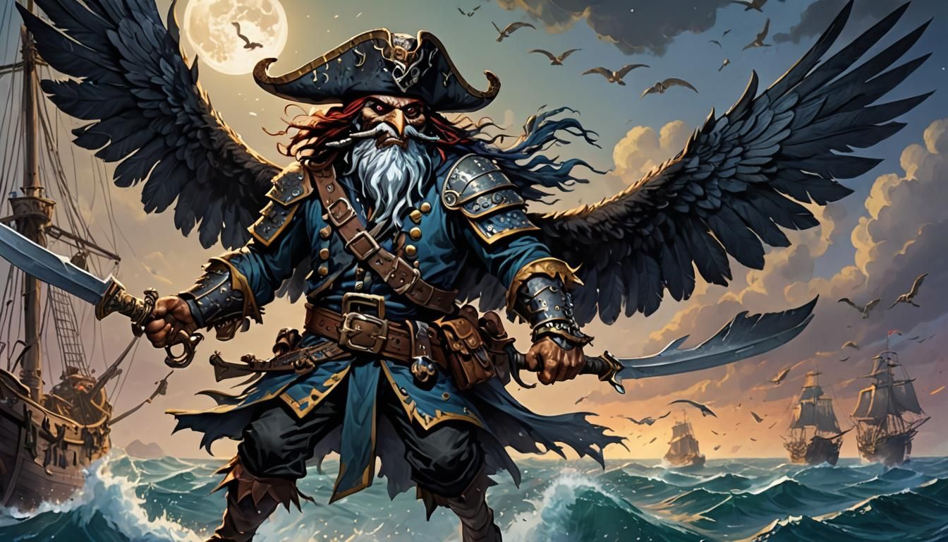 Owlin Pirate Ready for High Seas Adventure