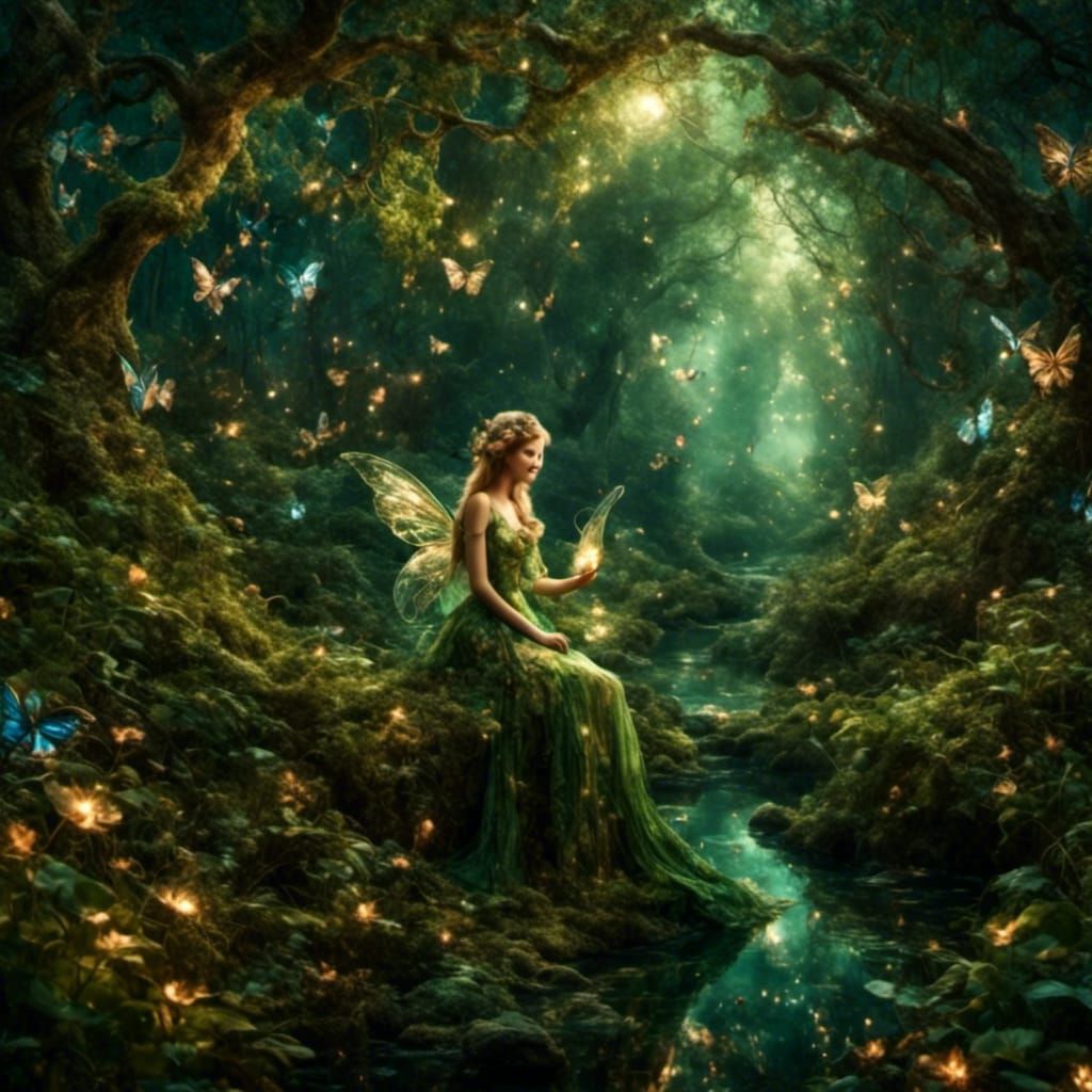 Fairy in the woods