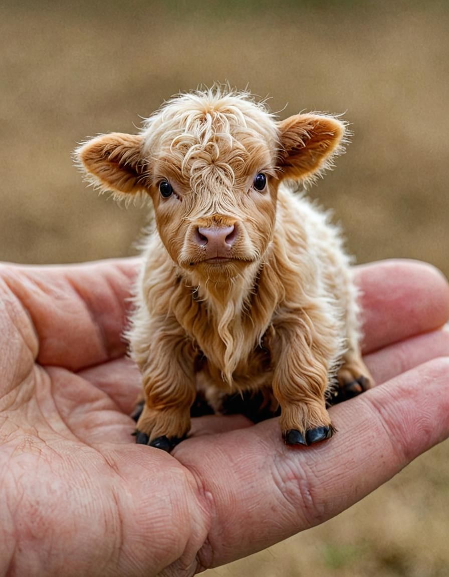 The world's smallest baby calf
