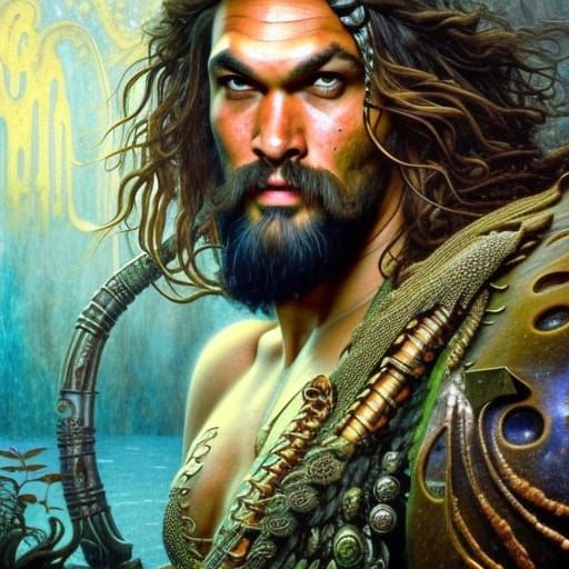 Detailed Portrait of Handsome Man in Steampunk Style