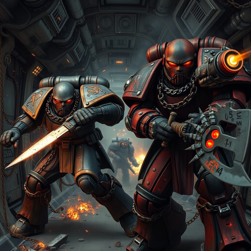 Space Marines in Epic Spaceship Combat