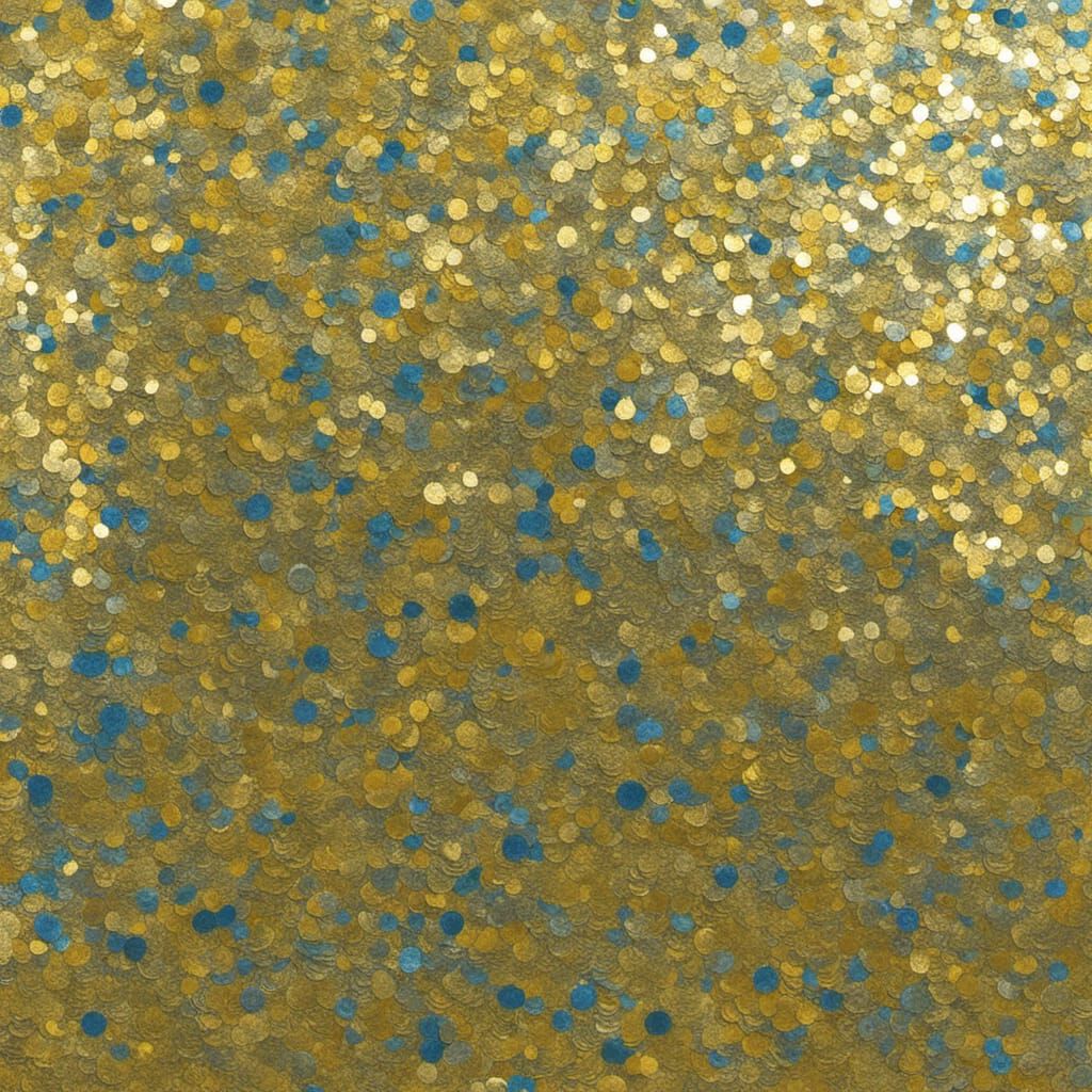 Metallic Glitter in Van Gogh Style