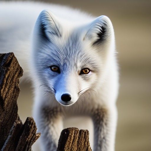 Arctic Fox in Natural Light: Professional Photography
