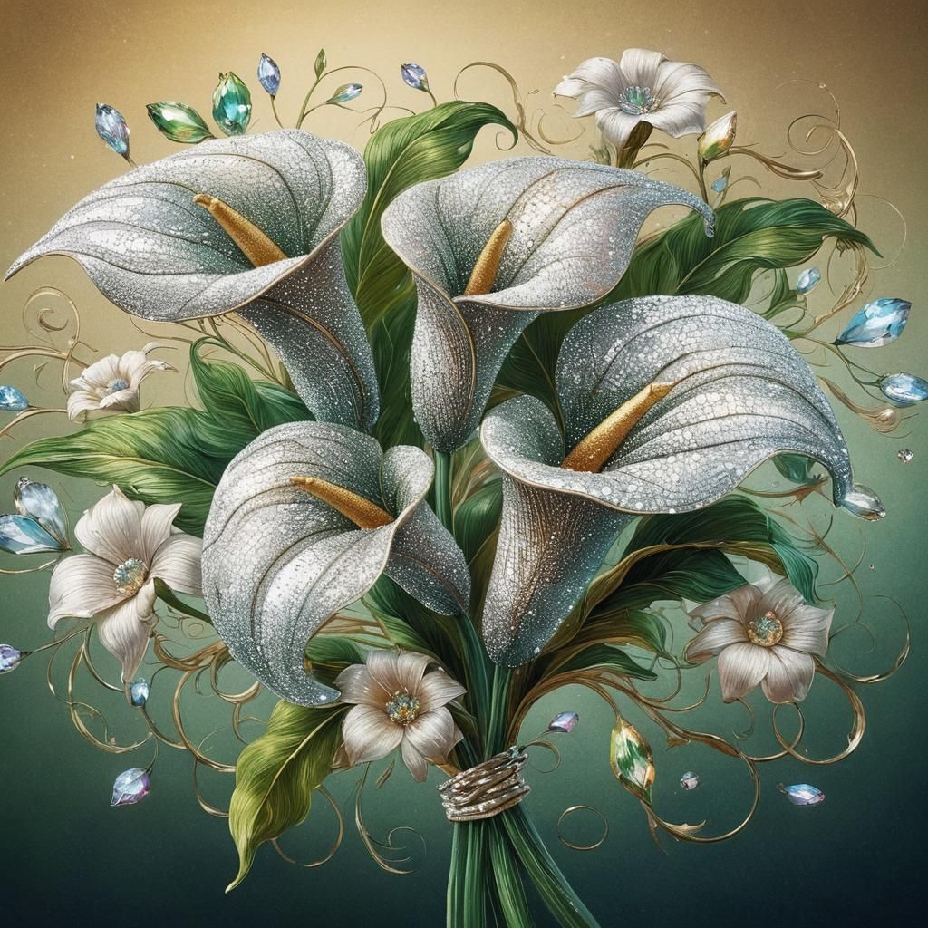 Dazzling Glittering Diamond Display