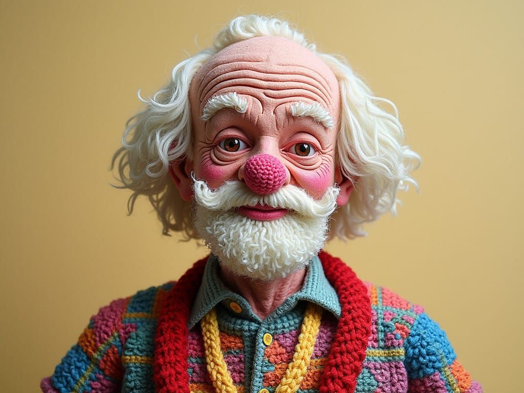 Bill Murray in Vibrant Folk Art Crochet