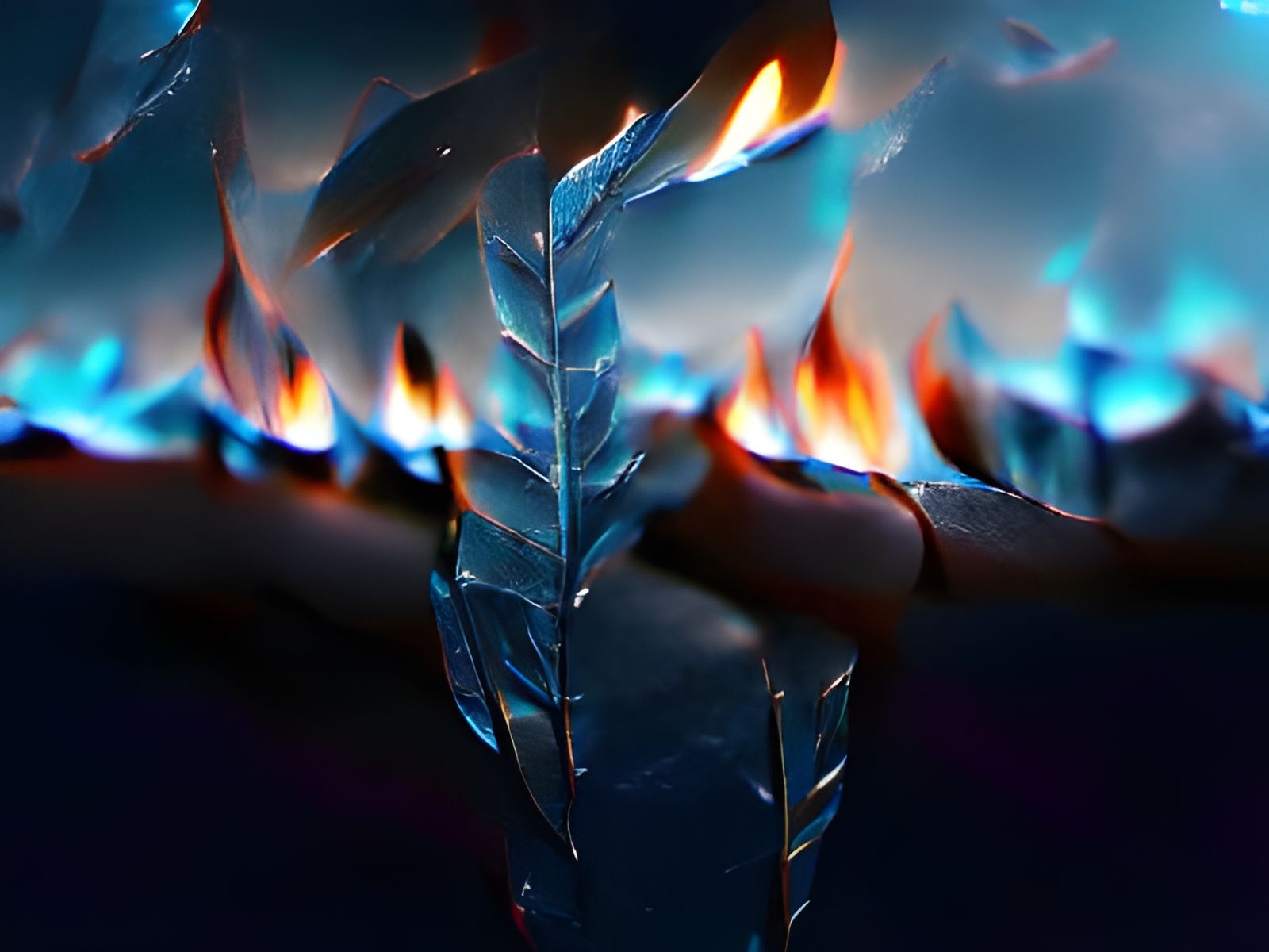 Cold Fire Generated by AI