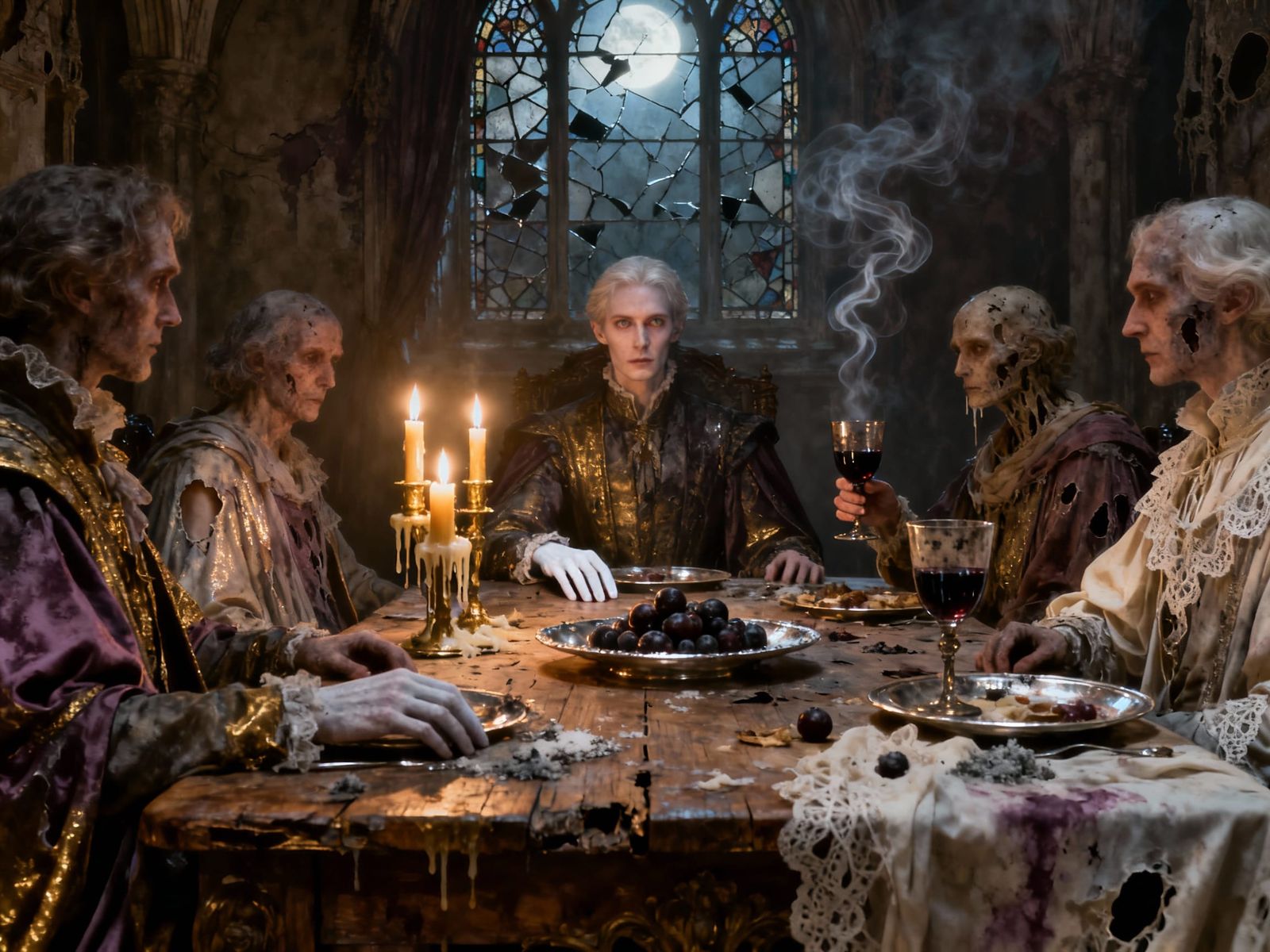 Gothic Fine Art Banquet Frozen in Time