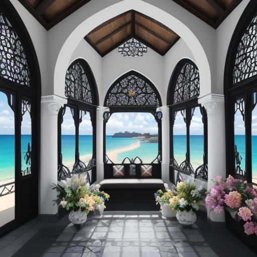 Magical Art Deco Villa with Starry Motifs