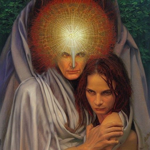 The Maiden, Mother, and Crone: Oil Painting