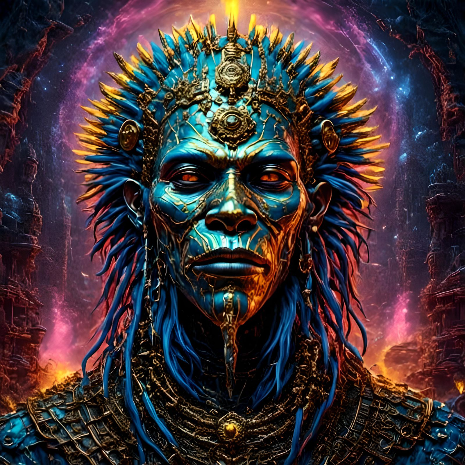 Hyperrealistic Angel, Demon, and Warrior Concept Art