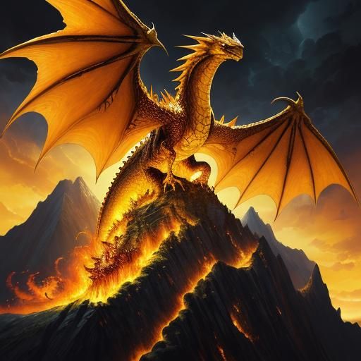 Dragon Unleashes Holy Fire in Mystical Realm