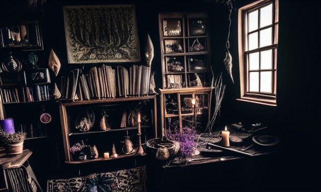 Mysterious Witch Cottage Interior
