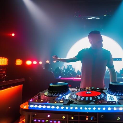 DJ in a Club: Nightlife Scene