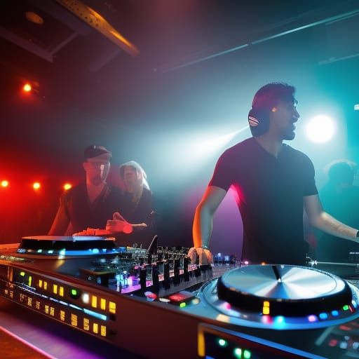 DJ in a Club: Nightlife Scene