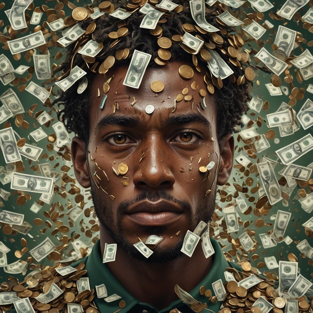 Detailed Matte Painting of Golf Player's Thoughts