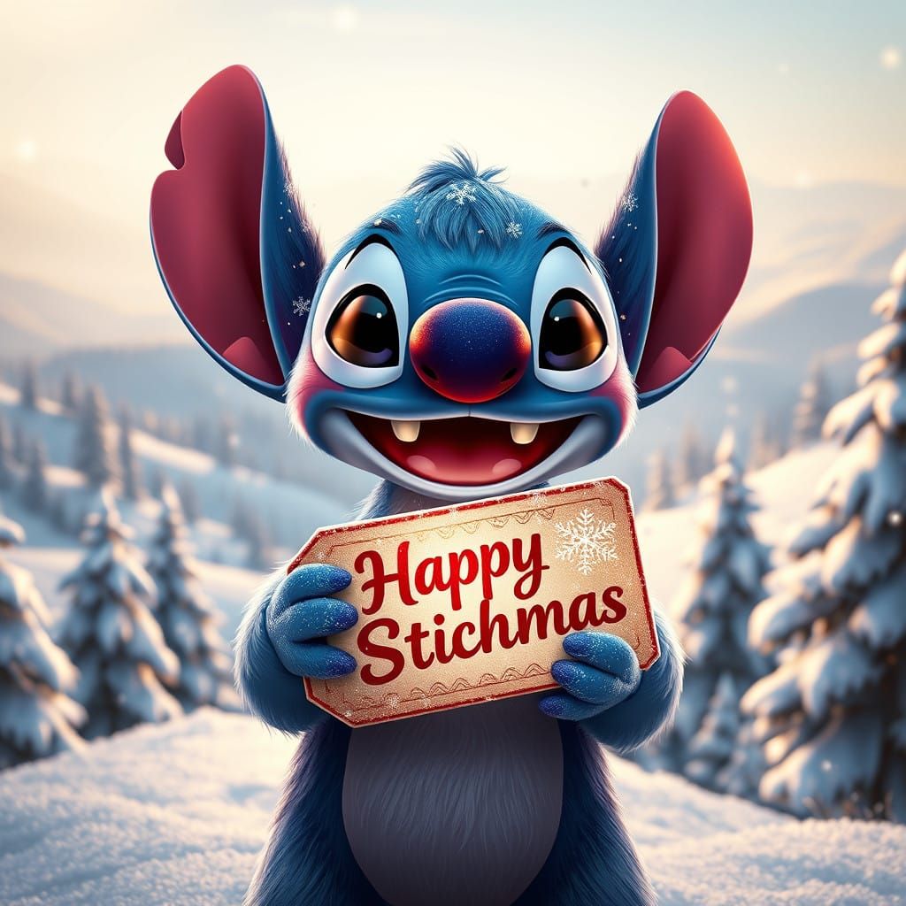 Surreal Stitch Joins Winter Wonderland