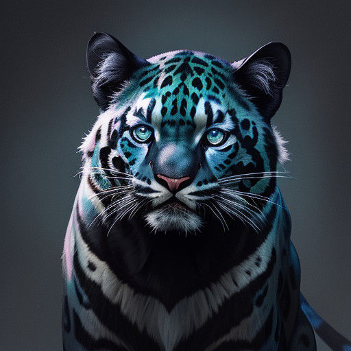 Regal Felines in Misty Forest