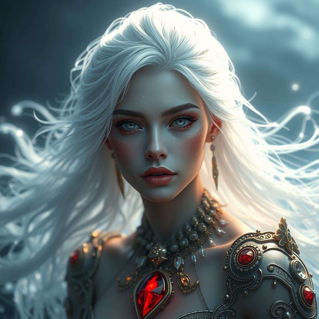 Ethereal Goddess of Wind and Water in Lagune Fantasy