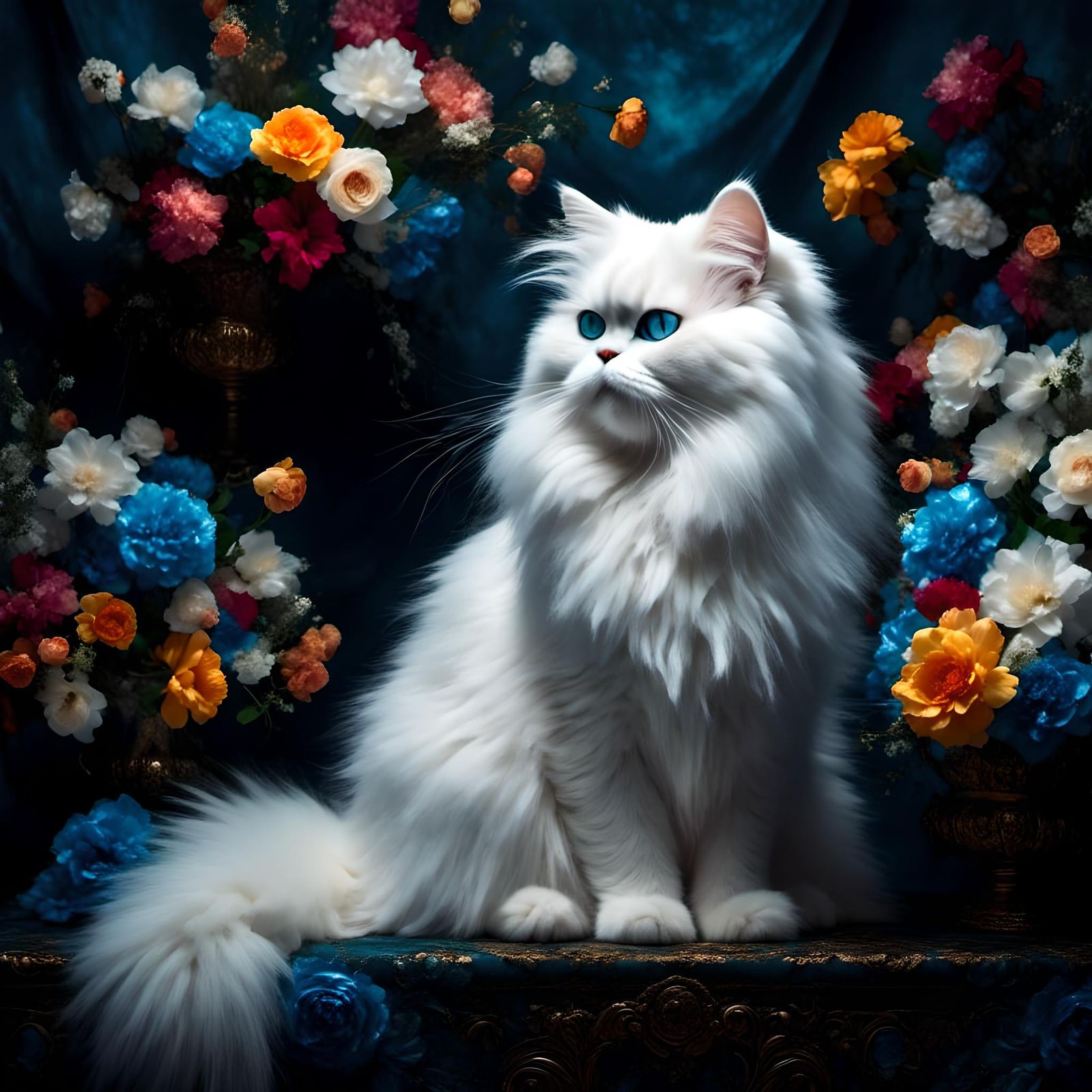 Artistic variations of cat depictions