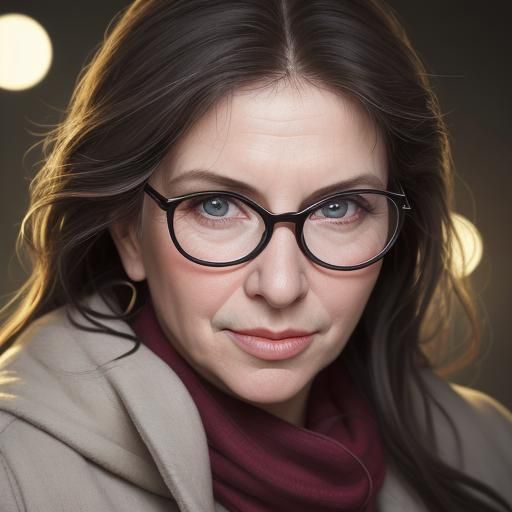 Stylish Woman Shopping with Daughters, Professional Portrait