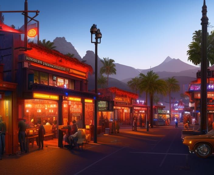 The streets of Tenerife come to life at night