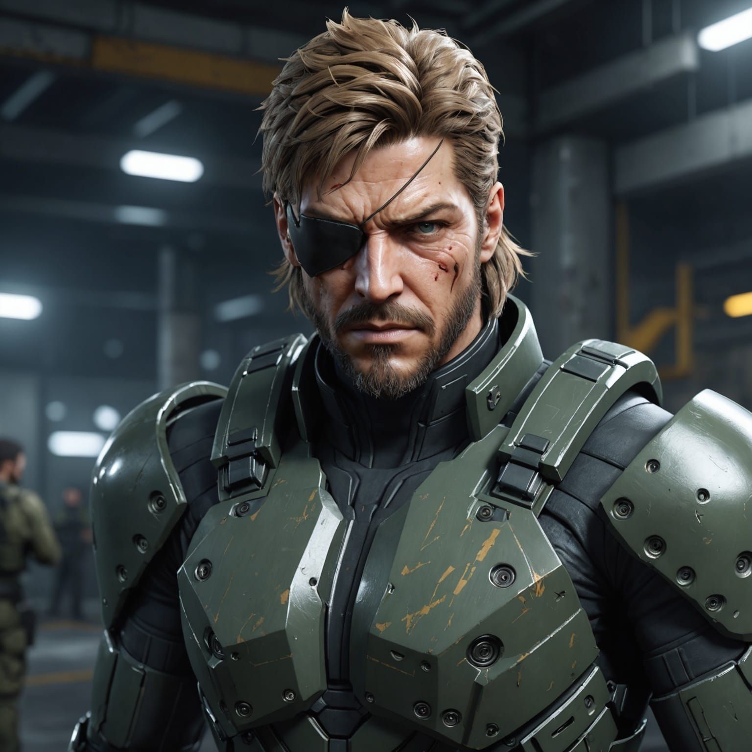 Metal Gear Solid Vamp Anime Portrait in Hyperrealism