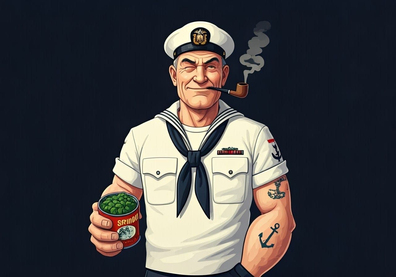 Vintage Sailor Reveals Secret to Strength in Navy Whites