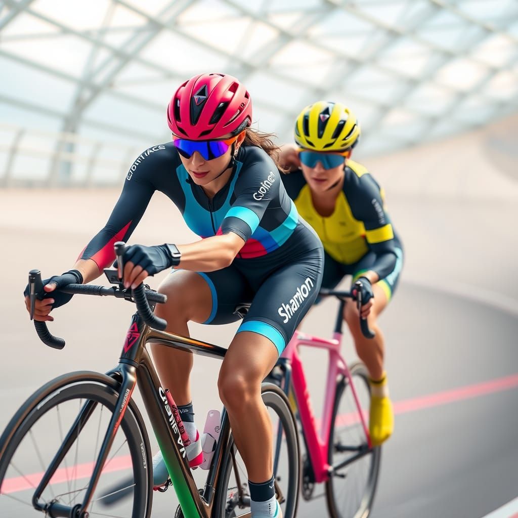 Para-Athletes Compete in Futuristic Velodrome Race