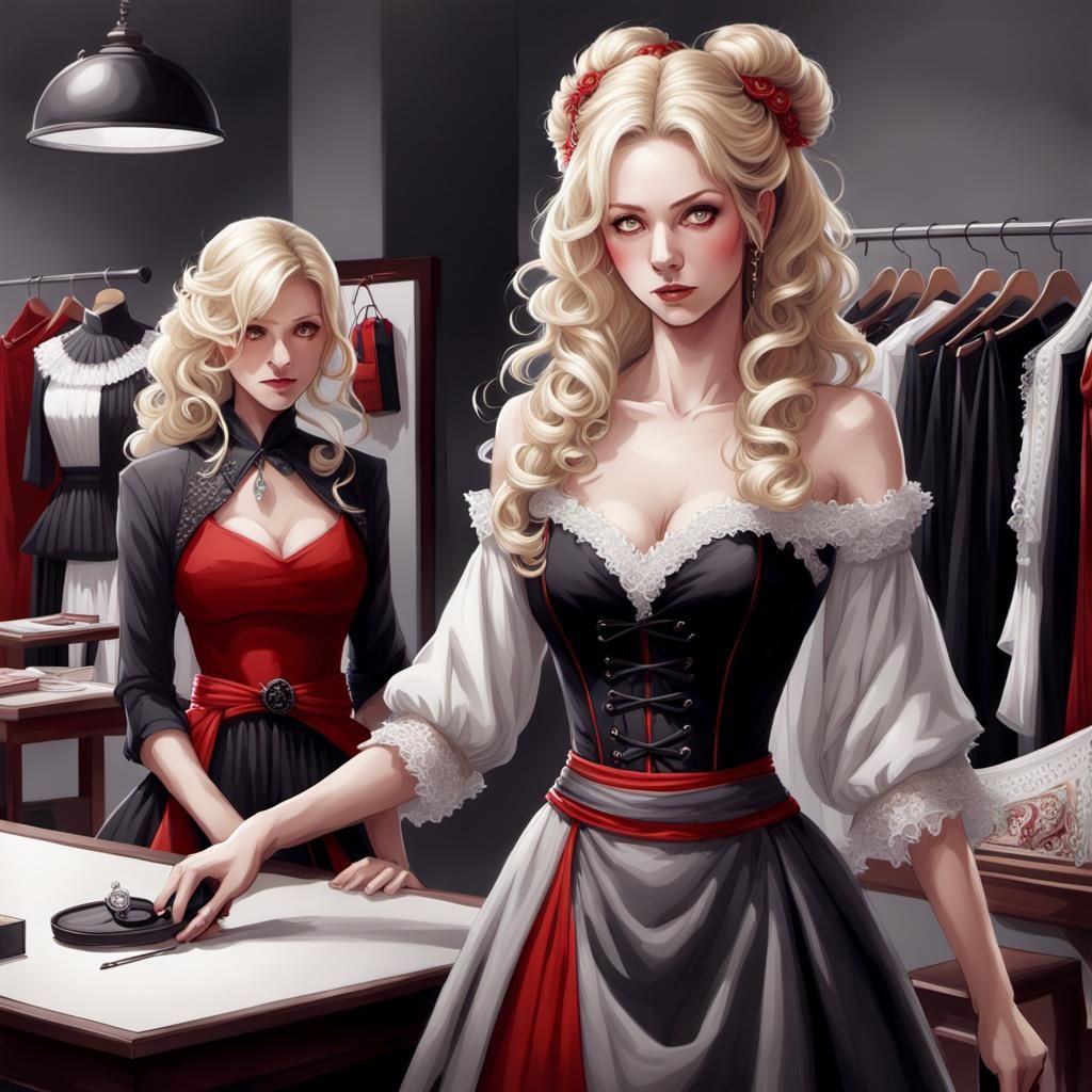 Gothic Princess Shopping: Hyperrealistic Japanese-Inspired A...