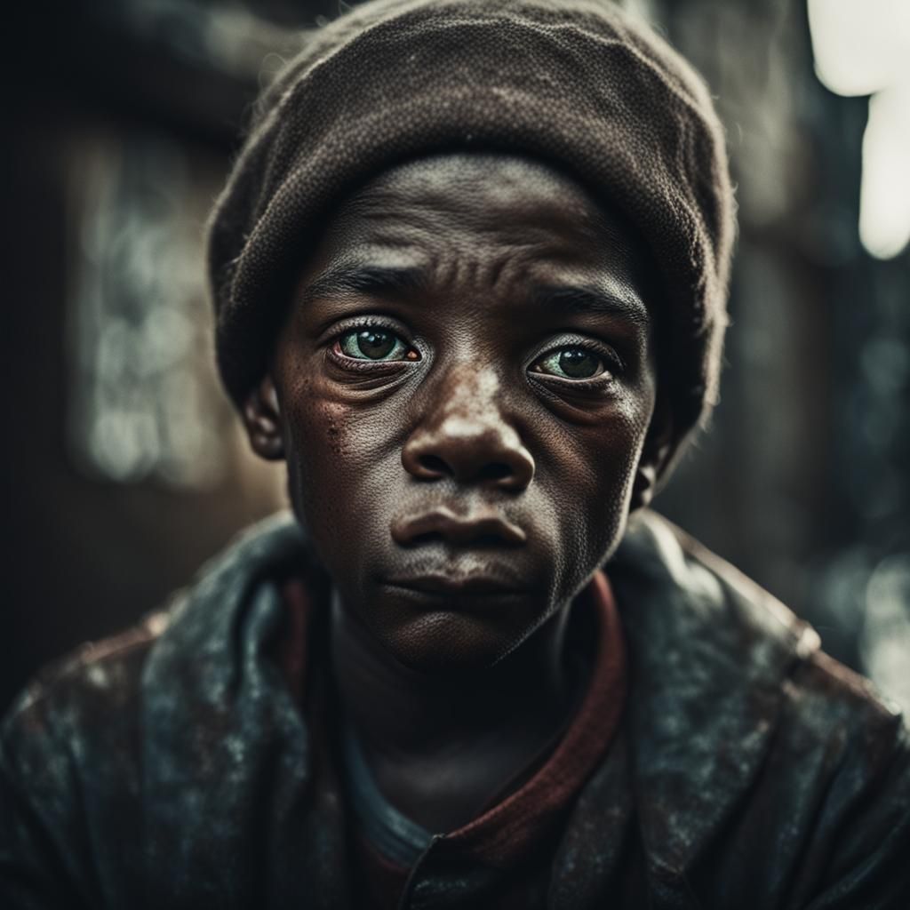 Emotional Close-Up Portrait in Ambient Light