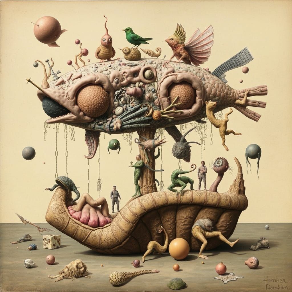 Surrealist Masterpiece of Anthropomorphic Randomness