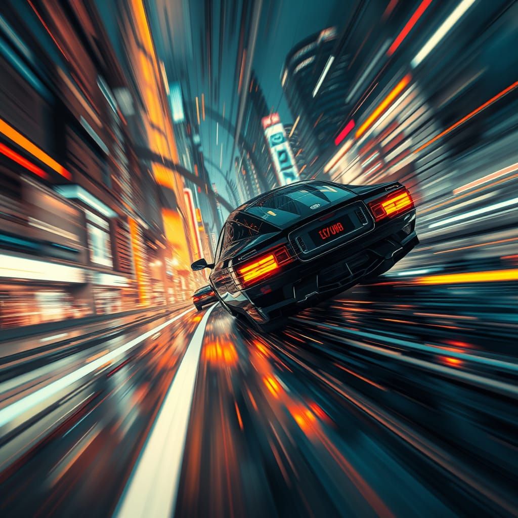 Accelerating Through a Neon-Lit Future