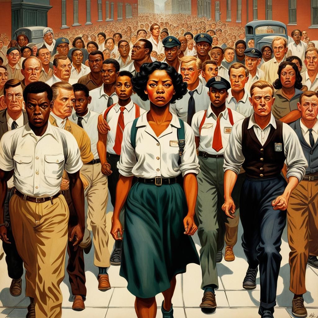 School Walk with Marshals in Realistic Style