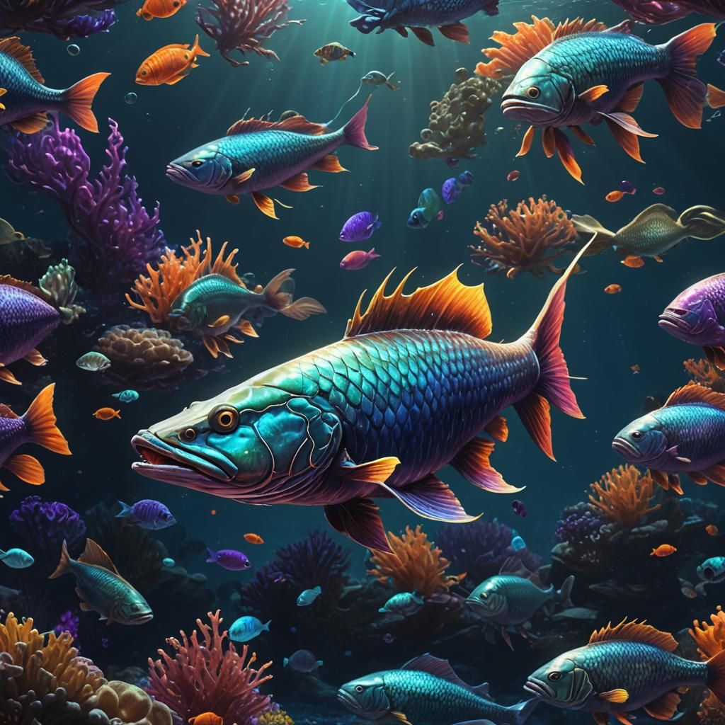 Gigantic Carnivorous Fish Lurking in Ocean Depths