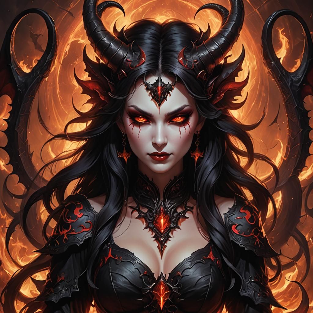 Lovely Demoness AI Generated Image