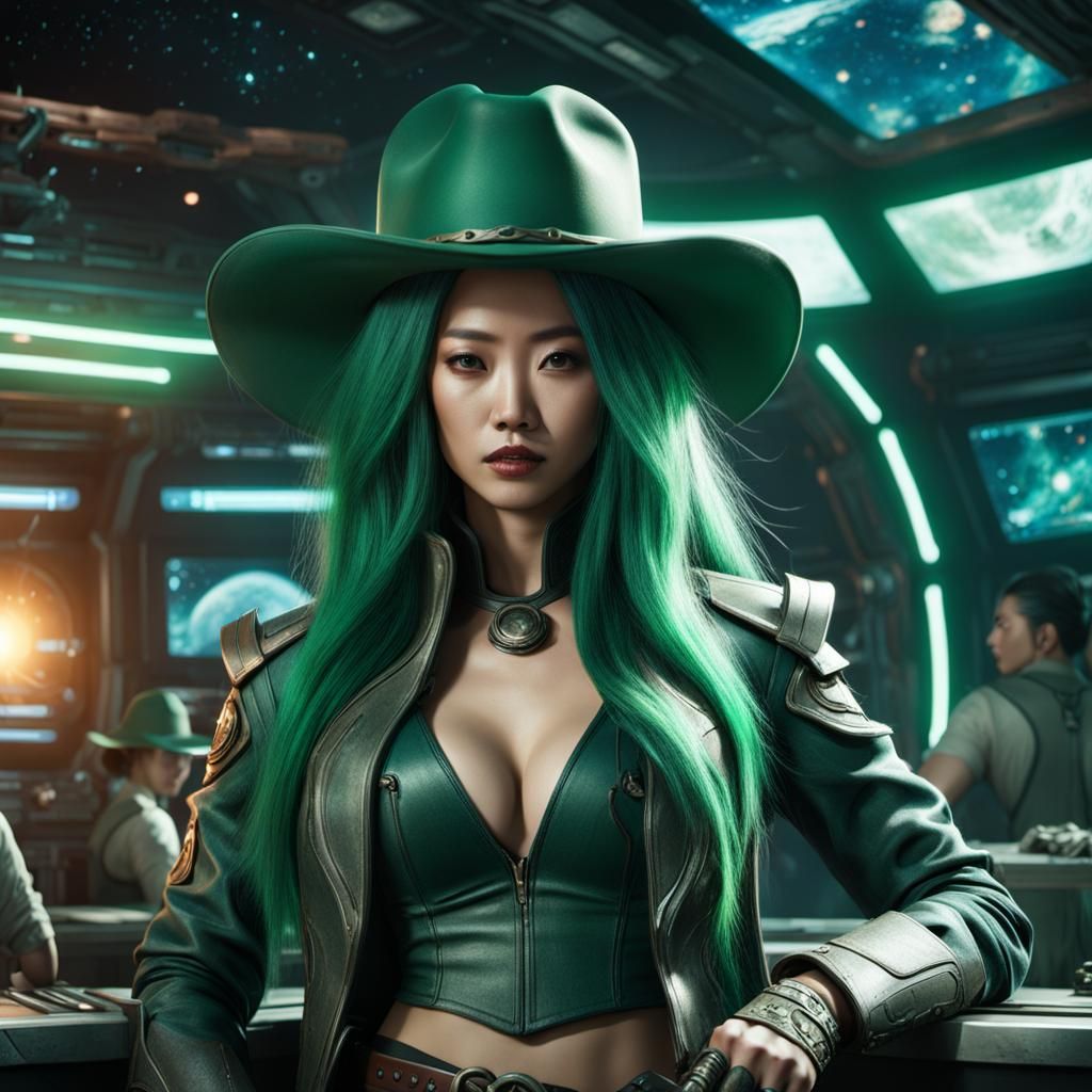 The green haired gunslinger
