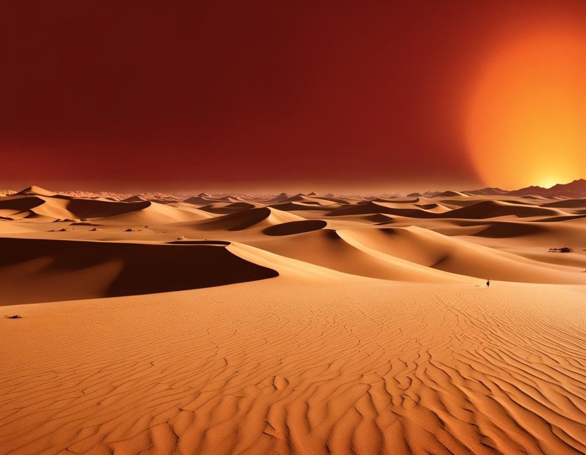 Arrakis: AI Interpretation of a Desert Planet
