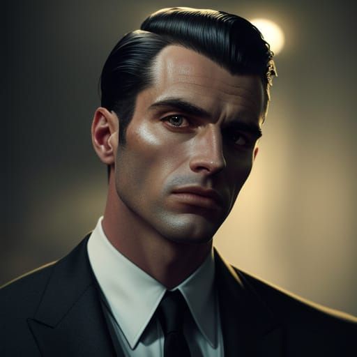 Men's 1950s Fashion in Hyperrealistic Photography