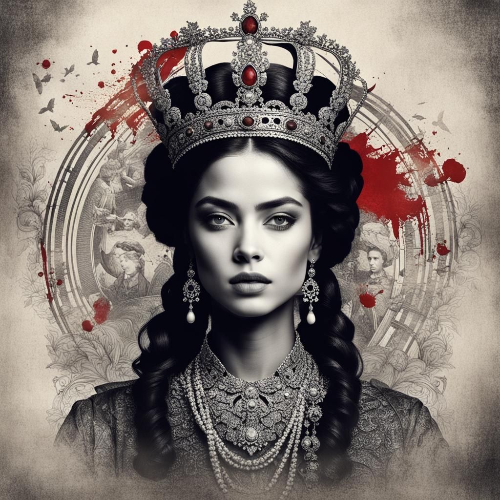 Portrait of a Sophisticated and Regal Woman