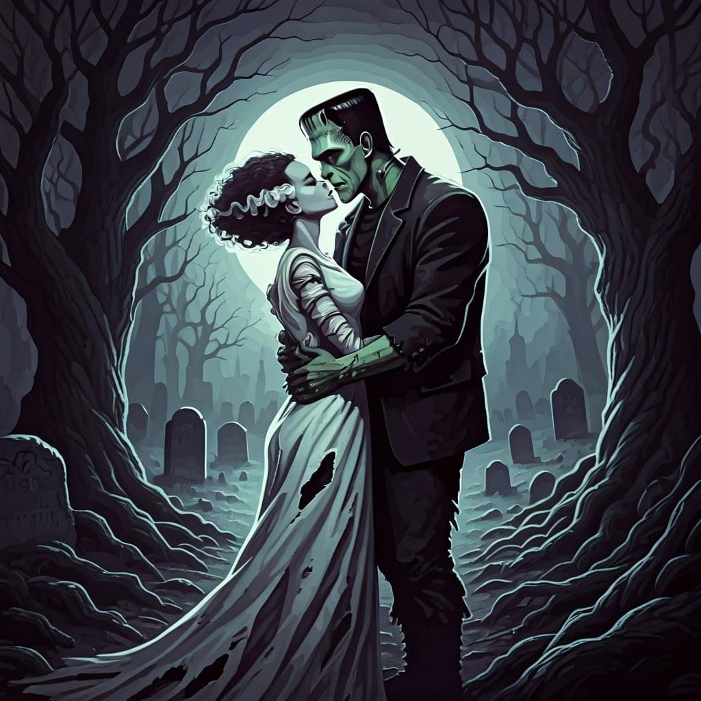 Frankenstein and his bride