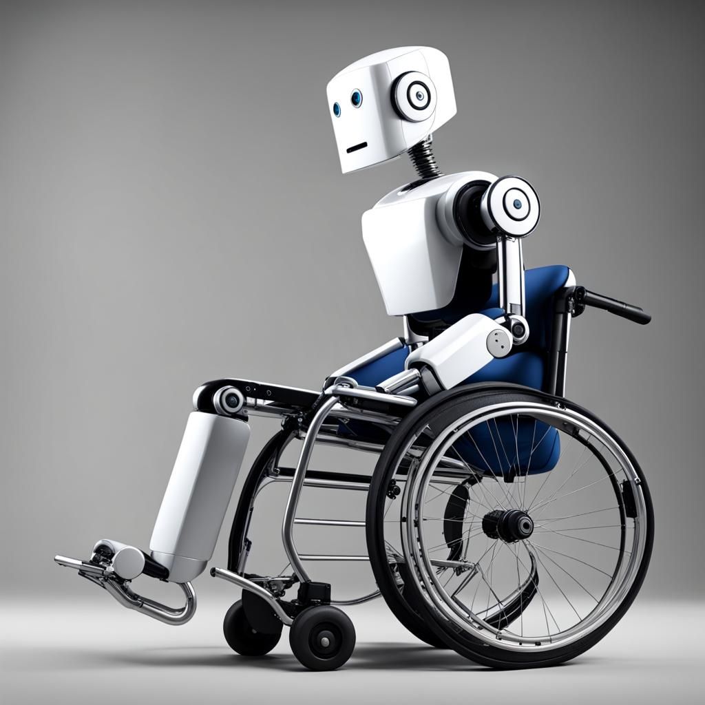 Robot Pushing Wheelchair: A Vision of Future Care
