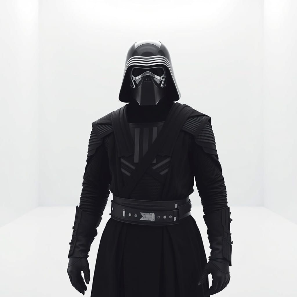 Kylo Ren Revealed in a Stunning Minimalist Sci-Fi Environmen...