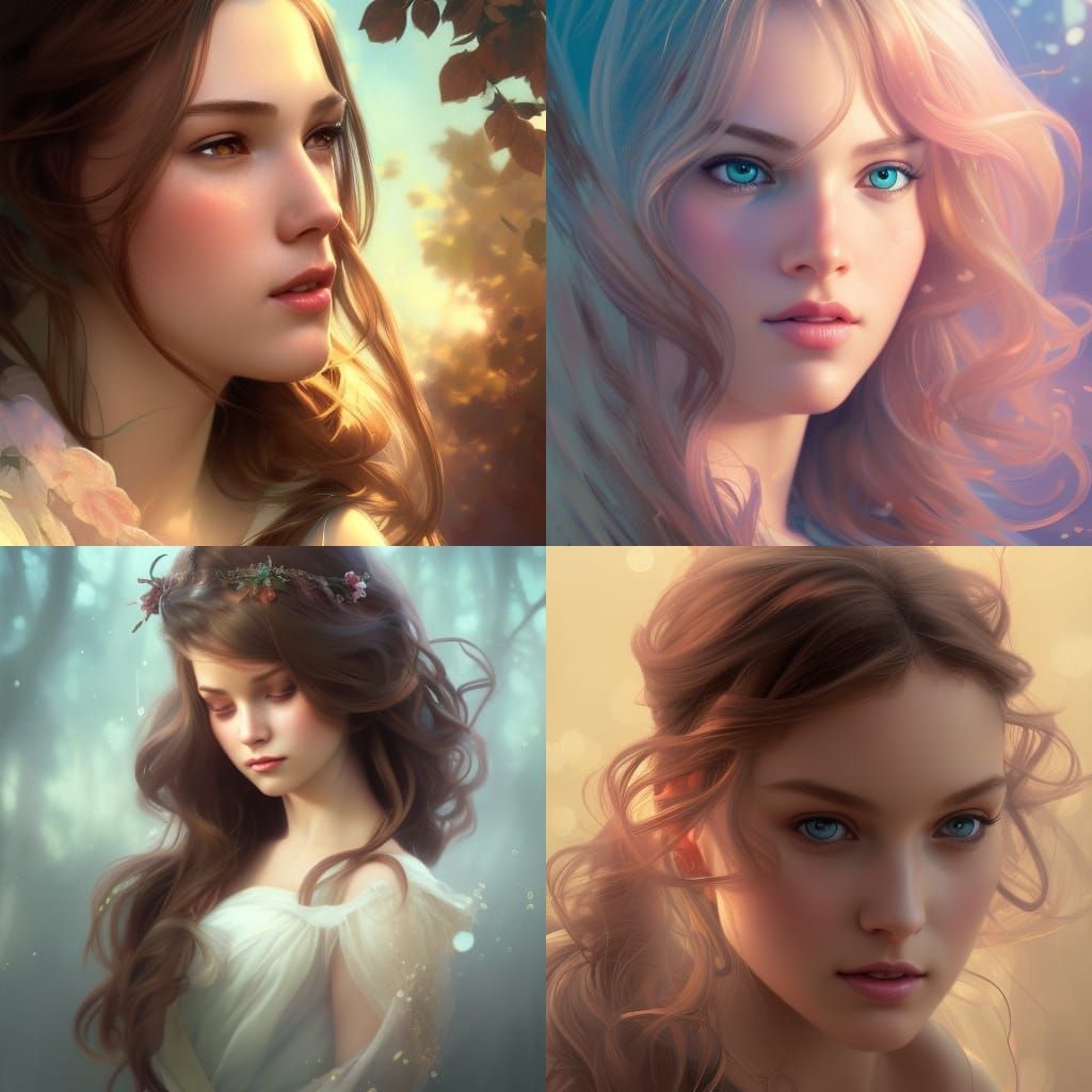 Realistic Disney Princess Portrait in 8k