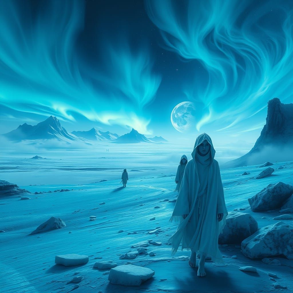 Plutonian Dreamscape in a Futuristic, Otherworldly Atmospher...