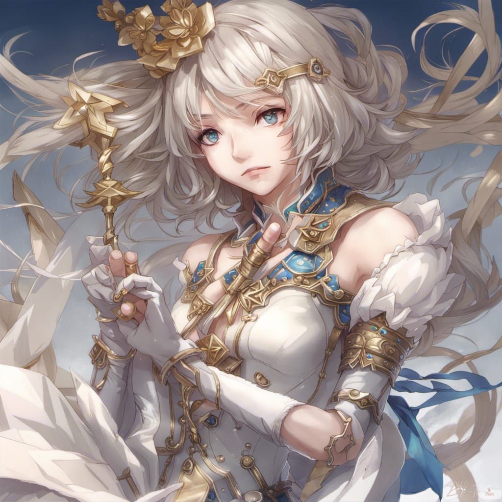 Eclectic Portrait Blending Japanese and Digital Styles