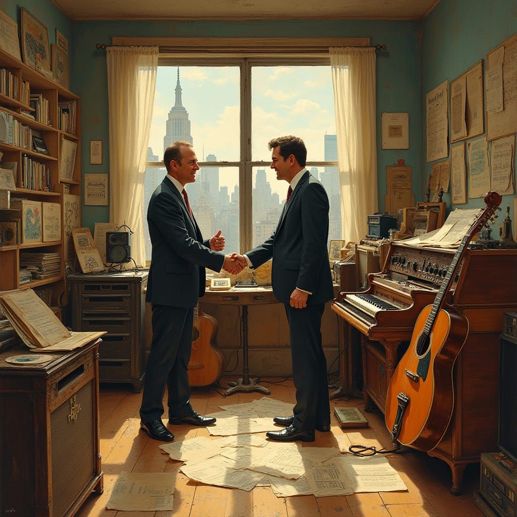 Studio Collaboration in Nostalgic Art Style