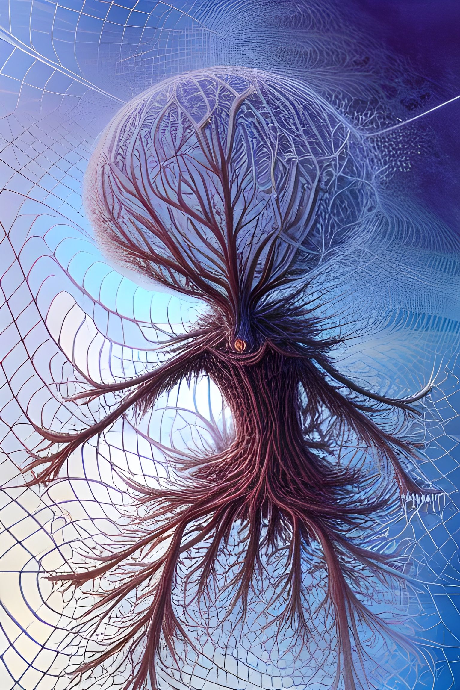 Surreal Tree Being in Fractal Space